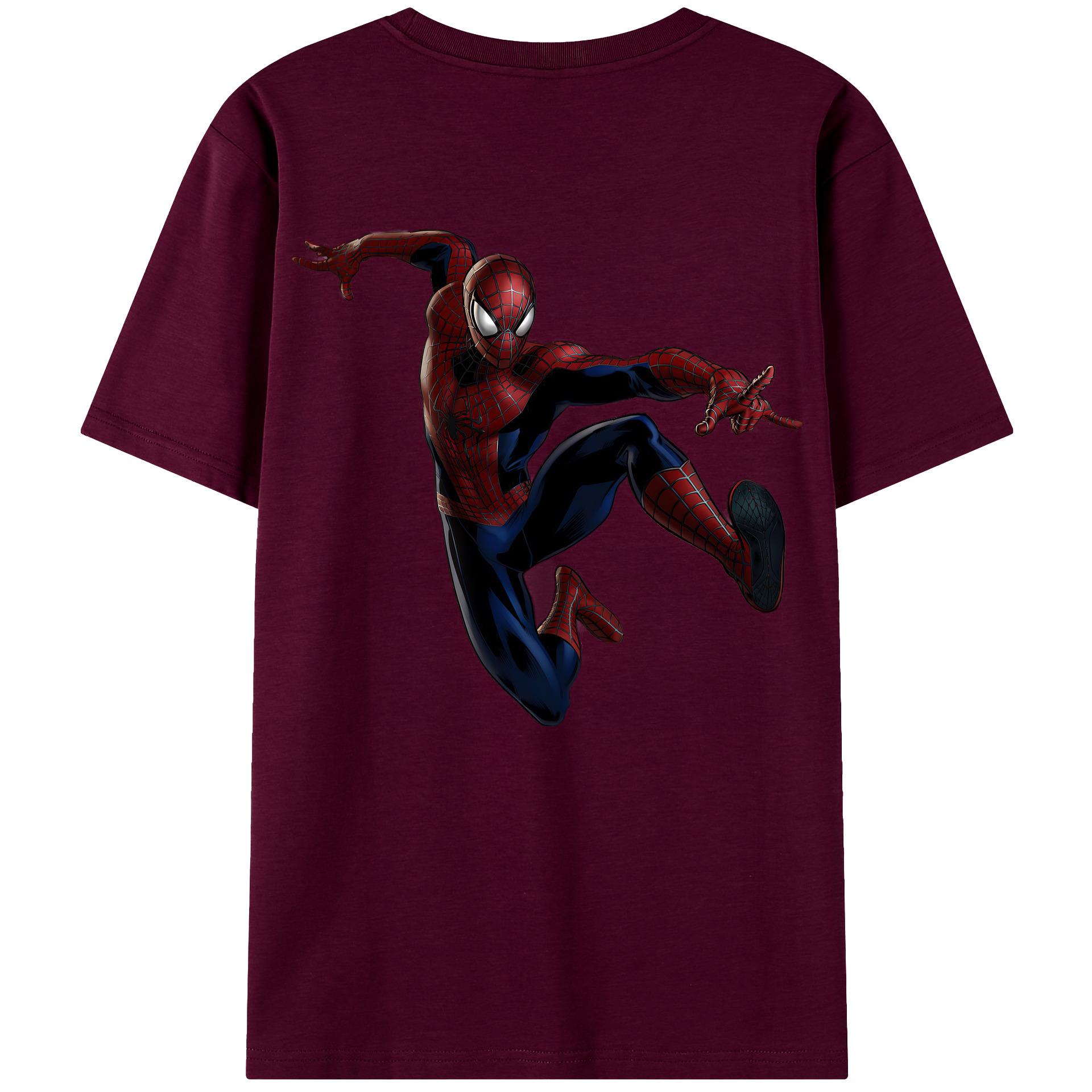 （画像用） Spider Man スパイダーマン レディース半袖Tシャツ(バックプリント)